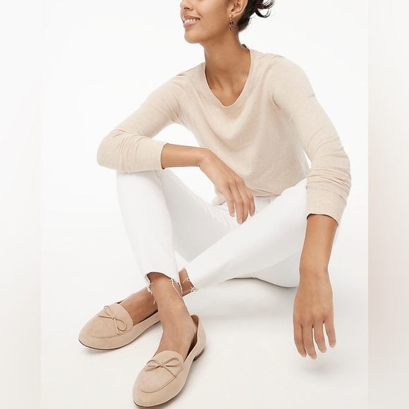 J. Crew Factory 10" High-rise Skinny Jean with Signature Stretch in White Denim - Picture 2 of 11